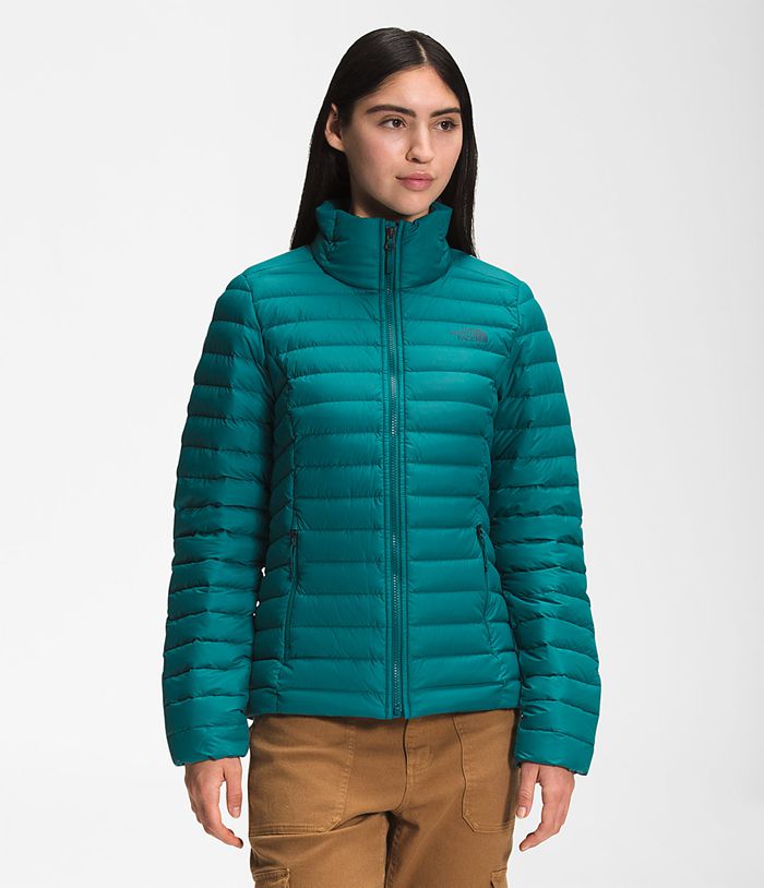 The North Face Puffer Jacket Stretch Green - Womens - Thailand VQIEG-2815